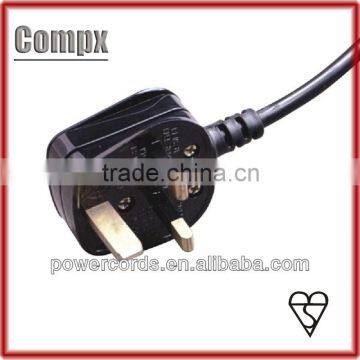 13A 250V UK power cord with BS plug