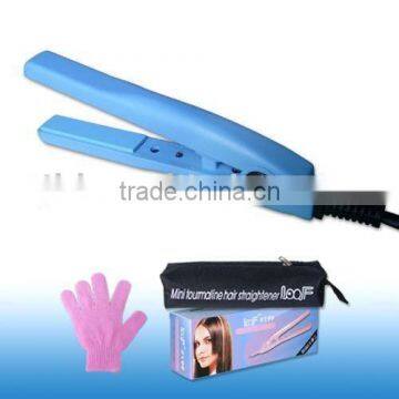 Mini tourmaline hair straightener (LOOF #199) blue / Hair straightener / Hair tools