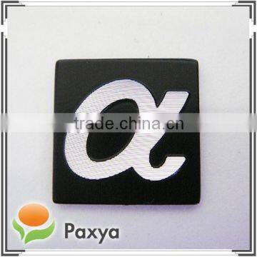 Diamond cutting Aluminum metal brand name plate