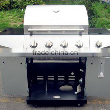 Five switch stainless steel barbecue pits