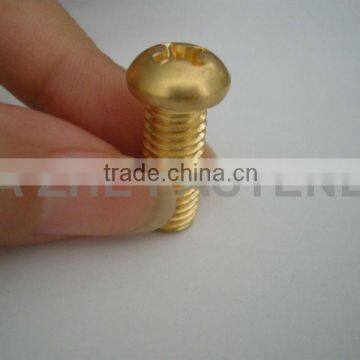 brass screw pan head slotted machine screw
