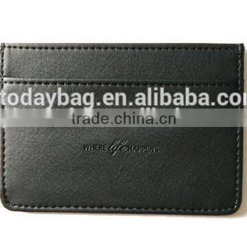 black leather id card holder/ leather card holder wholesale