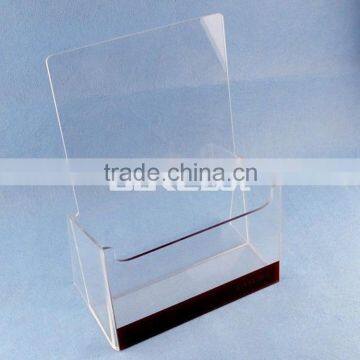 Hot sell factory product high transparent acrylic stand brochure holder