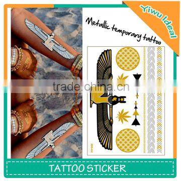 India Design Body Temporary Metallic Gold Tattoo Sticker