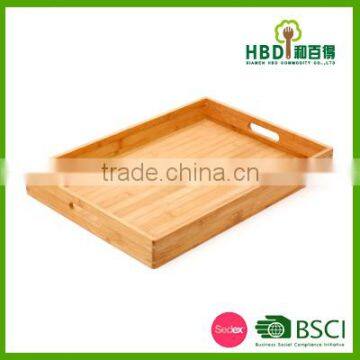 2016 New Design Wood Bamboo Serving Tray