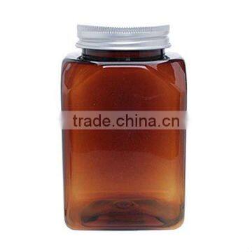 Medicine Bottle Aluminium Cap 350ml Square Brown