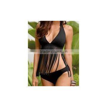 BSC045 Open Hot Sexy Girl Fission Pure Triangle Bikini Swimwear photo-2