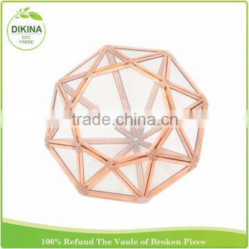 || Brass Geometric Glass Terrarium/ Case/ Holder|| Floral/Feather Ball/ Tree * Crystal Vase Wedding Flower Stand Centerpieces photo-4