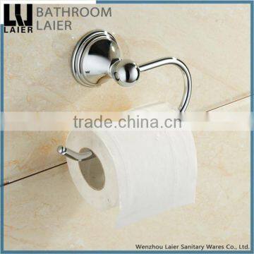 Grooming Bathroom Designs Zinc Alloy Chrome Finishing Bathroom Sanitary Items Wall Mounted Toilet Paper Holder photo-3