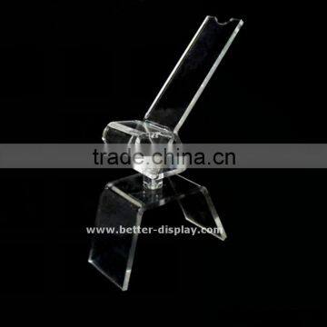 Wholesale Organic Glass Acrylic Shoe Display Stand photo-3