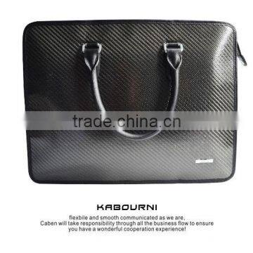 Super good looking new fashion custom gift business messenger bag real carbon fiber TPU men briefcase with competitive price