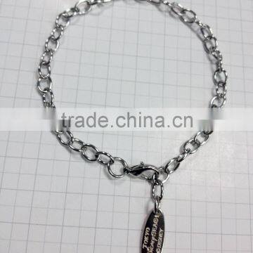 Hot sale cheap metal gift bracelets from GuangDong factory