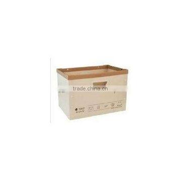 No-woven fabric fabric covered storage boxes with handle