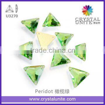 Peridot Flat back Glass Stones Sew on Rhythmic Gymnastics