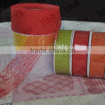 Stiff Hand Touch See Through Mesh Fabric