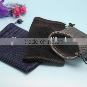 Wholesale Cheap Price Customized Colorful Small Drawstring Mesh Bag Travel Pouch Bag for Cup