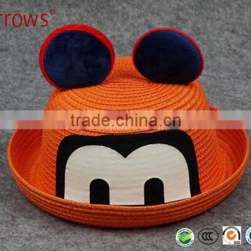 Promotional Premium Quality 100% New Fashion Paper Straw Spring Summer Hat for Kids Children Outdoor