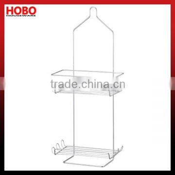 2 Tiers Iron Chrome Plated Shower Caddy