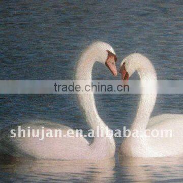 Handicraft Swan Hunan Embroidery patches