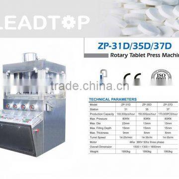 D Tooling Model ZP-31D Rotary Type Tablet Press Machine