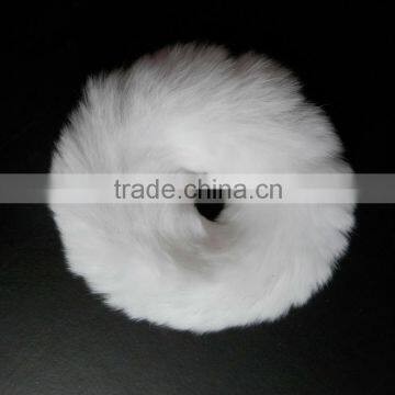 rex rabbit fur ball hair band for ladies