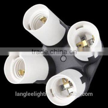 4 Lamp Holders 1 Base E27 Lamp Socket Splitter Converter