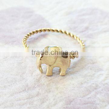 Minimalism women twisting rings affordable elephant wedding rings