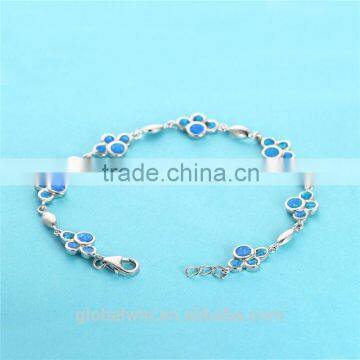 Fashion Bracelets 2016 Opal Bracelet Trendy China Wholesale 925 Silver Jewelry Set 925 Sterling Silver Bracelet Charms FB082 photo-2