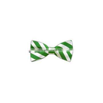 Twill White Stripe - Kelly Green Bow Ties female bow ties