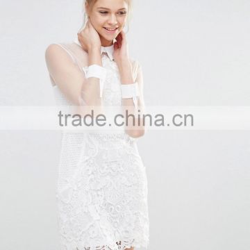 China Wholesale sheer lace dress fabric shirt dress, bridesmaid dress 2016