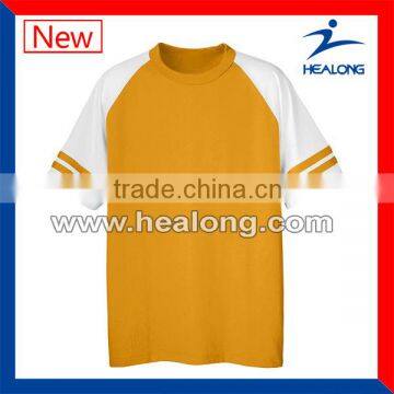 cheap custom sublimation yellow and white baseball jersey