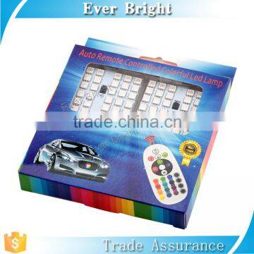 2016 5050 36smd 2pcs Bulbs Festoon/T10/Ba9s RGB Controller Led Panel Light Square photo-4