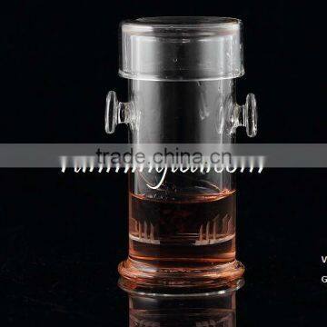 Borocilicate Tall Glass black Tea Maker With Two Round Handles&Glass filter