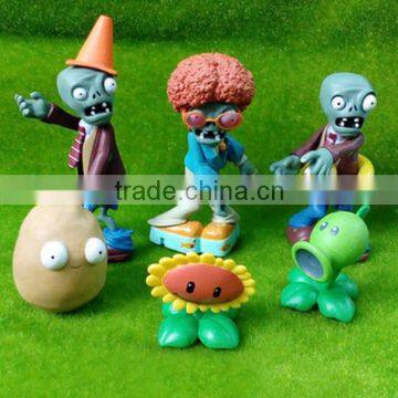 hot custom girl games plants plastic figures/oem kids toys zombies plastic figure/custom games plastic figure made in China