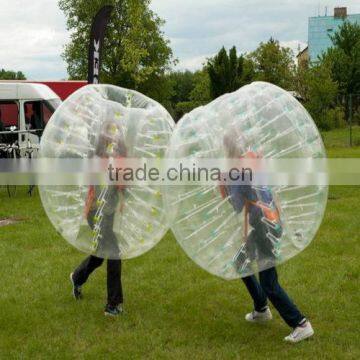 transparent body zorb/bumper ball /football bubble for sale