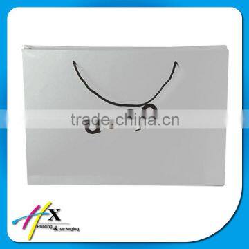 recycled fashon white custom wholesale paper bags