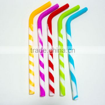 China factory Custom silicone rubber drinking straw plastic drinking straw Silicone Straw(reusable)