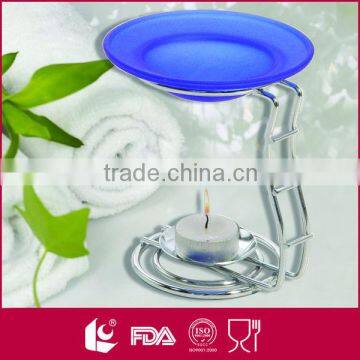 Contemporary design cheap metalic oil burners for tealight candles