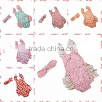 Yiwu Kapu Craft Boutique Baby Gold Dot Bubble Romper, Giggle Moon Remakes Organic Baby Clothes,Seaside Bella Romper