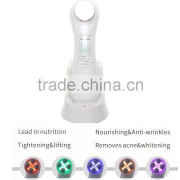 Personal skin care ultrasonic & spot removal beauty instrument galvanic ion beauty facial massager Face Lift