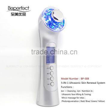 OEM Accepted Professional Skin Tightening&whiteness Ultrasonic Galvanic Photonic Beauty Equipment photo-3