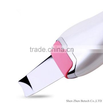 Hot selling Rechargeable Electric Ultrasonic Skin Scrubber Facial Lifting Beauty Device