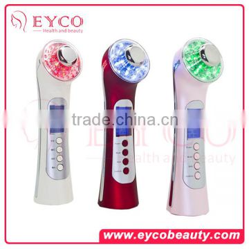 5 in 1 ultrasonic beauty massager color light beauty device manufacture directly sale portable massage device