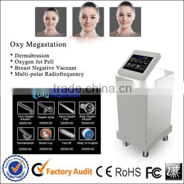 2014 New Effective RF Oxygen Diamond Dermabrasion Machine Jet Peel Hot Ultrasonic Dermabrasion Machine Peeling Machine For Face