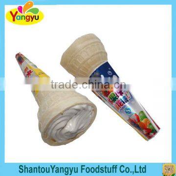 Custom design love gift 15g ice cream shape marshmallow best choice wholesale candy