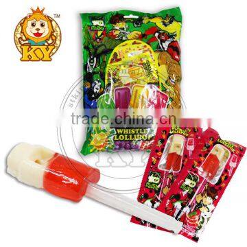 Double Flavor Musical Whistle Lollipop Sticks