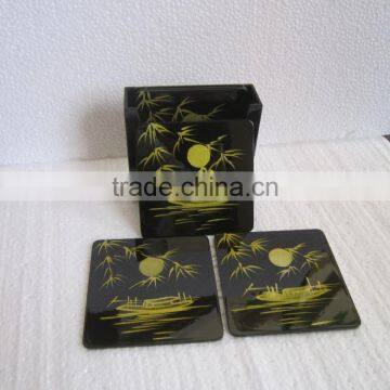 Lacquer coaster, beautiful pattern, 100% made in Vietnam