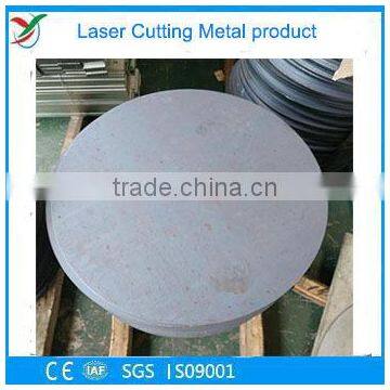 laser cutting stainless steel cake with industrial surface