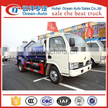 capacity 4000l-5000l 4X2 vacuum sewage tank trucks in china