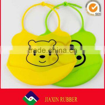 Popular Triangle FDA Silicone Baby Bib Custom photo-3